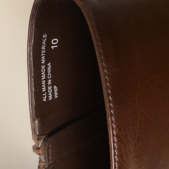 Brown Platform Heeled Boots 10 - Picture 3 of 3